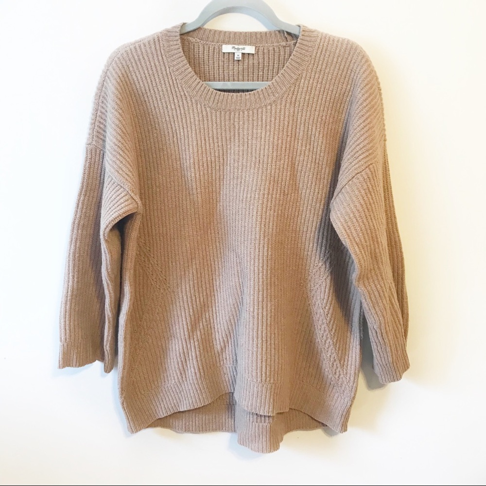Cozy Tan Ribbed Sweater